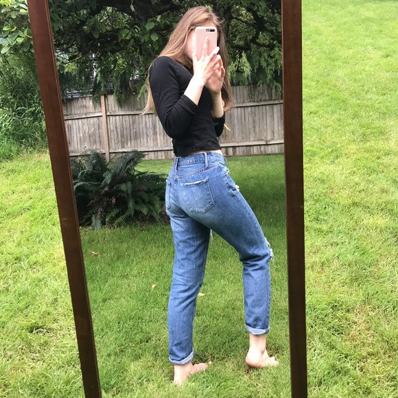 Leith Ripped Boyfriend Jeans - Picture 2 of 3